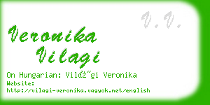 veronika vilagi business card